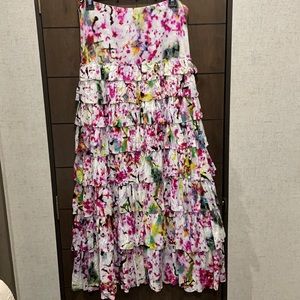 Grace Elements Tiered Ruffle Maxi Skirt Sz. M